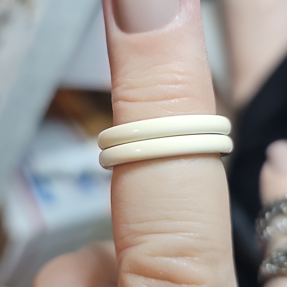 Designer Hidalgo White Two Eternity Bands View 4
